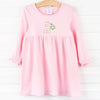 Lucky Pup Applique Dress, Pink