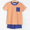 Carolina Tigers Short Set, Orange Stripe