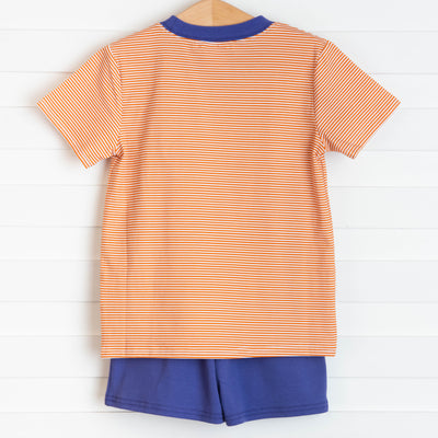 Carolina Tigers Short Set, Orange Stripe