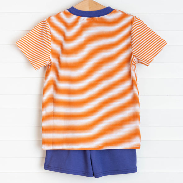 Carolina Tigers Short Set, Orange Stripe