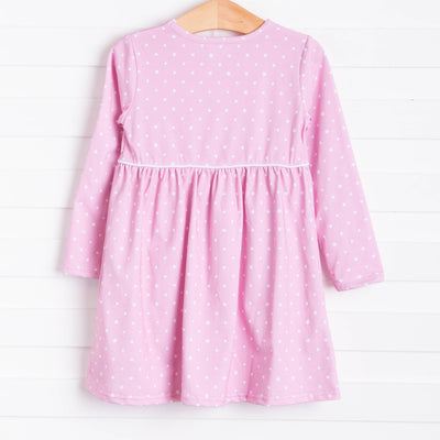 Josie Dress, Pink Bitty Dot