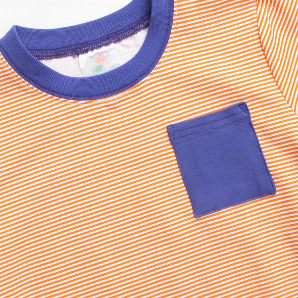 Carolina Tigers Short Set, Orange Stripe