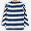 Ring the Alarm Applique Shirt, Navy Stripe