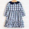 Charlie Dress, Navy Check