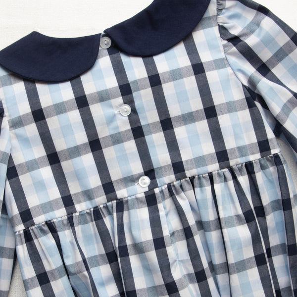 Charlie Dress, Navy Check