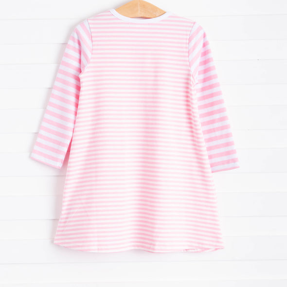 Claire, Pink Stripe Dress