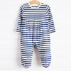 Parker Romper, Navy Stripe