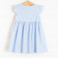 Under the Sea Smocked Dress, Blue