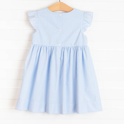 Under the Sea Smocked Dress, Blue