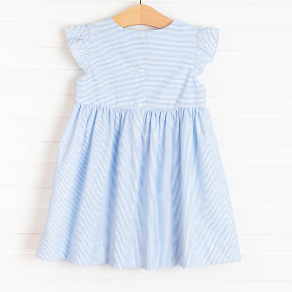 Under the Sea Smocked Dress, Blue