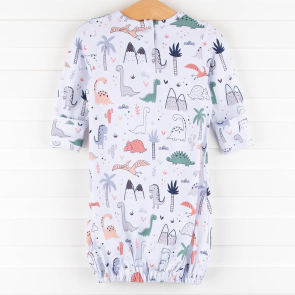 Dino Dreams Gown, White