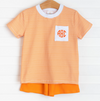 Tennessee Short Set, Bright Orange Stripe
