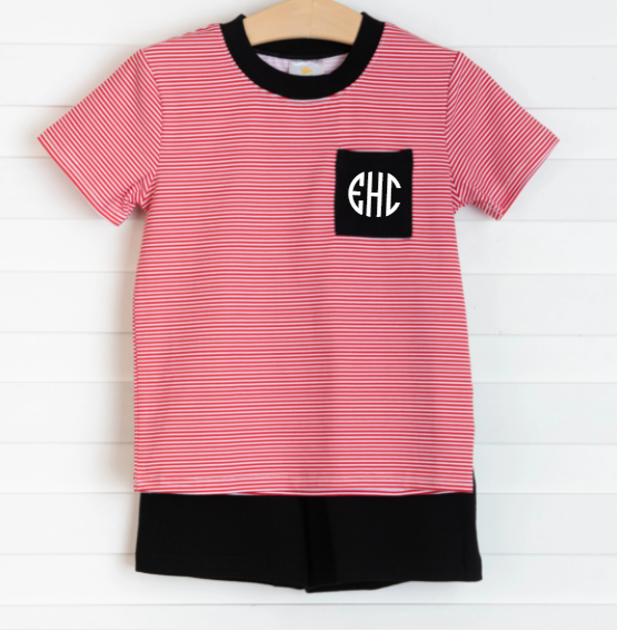Georgia Short Set, Red