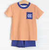 Carolina Tigers Short Set, Orange Stripe