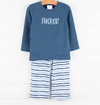 True Blue Pant Set, Blue Stripe