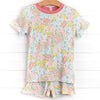 Camellia Bamboo Pajama Short Set, Pink