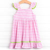 Chomp! Chomp! Smocked Dress, Pink