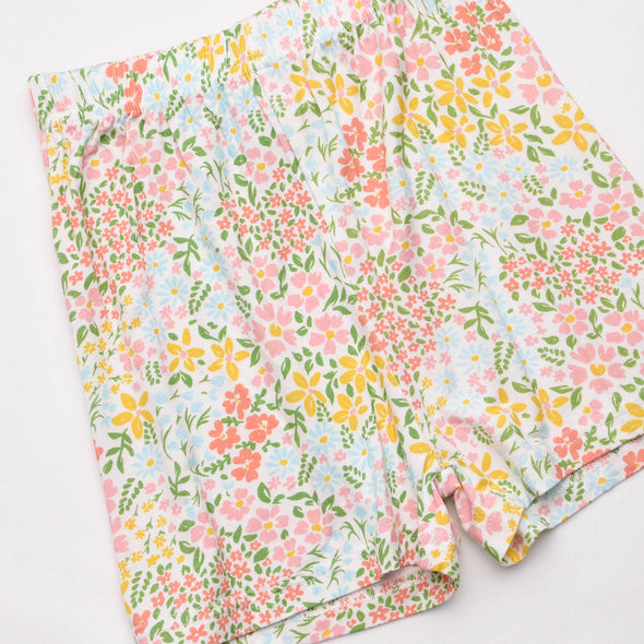 Camellia Bamboo Pajama Short Set, Pink
