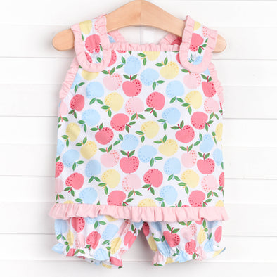 Pick of the Orchard Woven Bloomer Set, Pink