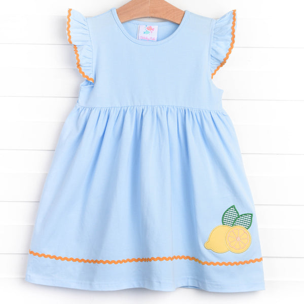 Zest Friends Applique Dress, Blue
