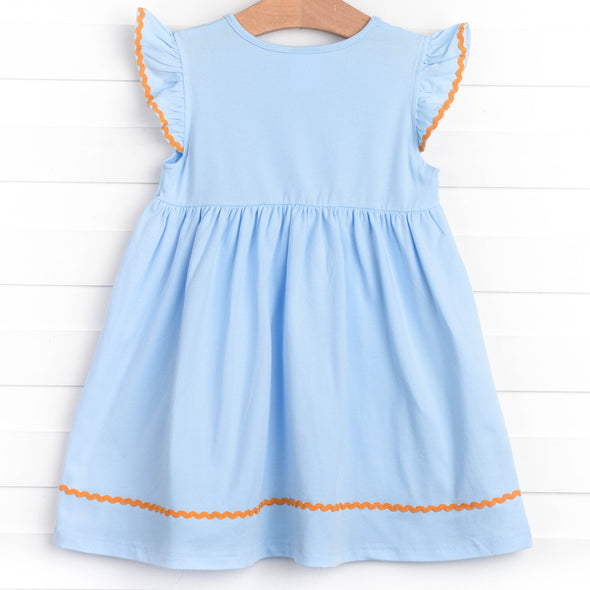 Zest Friends Applique Dress, Blue