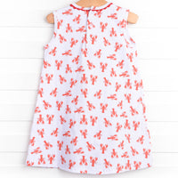 Lobster Pal Dress, Red