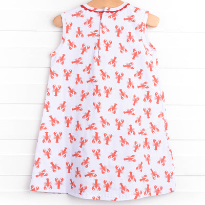 Lobster Pal Dress, Red