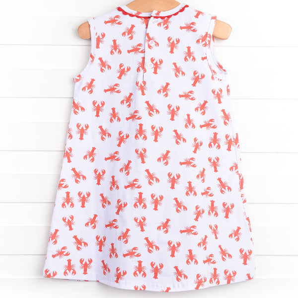 Lobster Pal Dress, Red