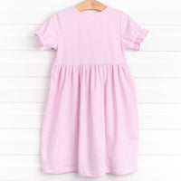 Boo! Applique Dress, Pink