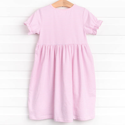 Boo! Applique Dress, Pink