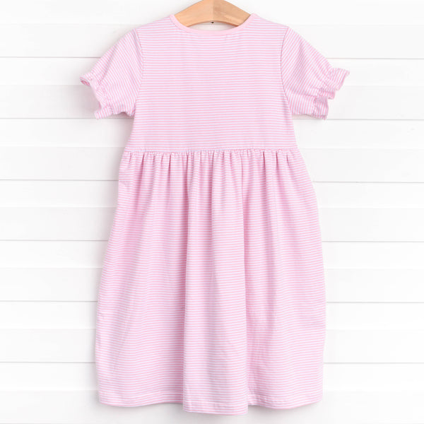 Boo! Applique Dress, Pink