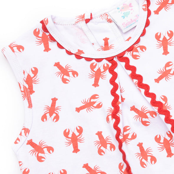 Lobster Pal Dress, Red