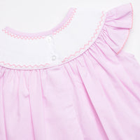 Happy Halloween Smocked Dress, Pink