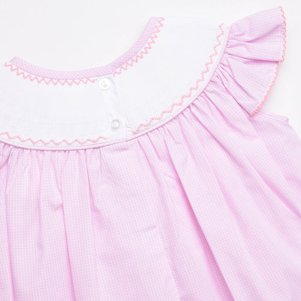 Happy Halloween Smocked Dress, Pink