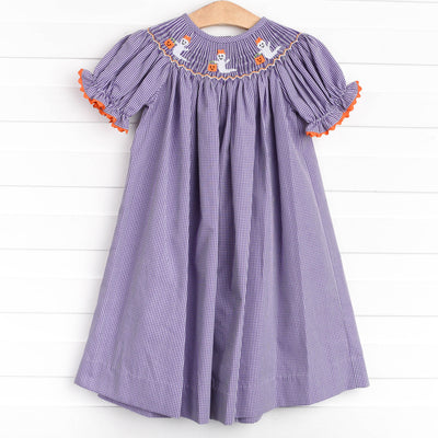 Boo-tiful Smocked Dress, Purple