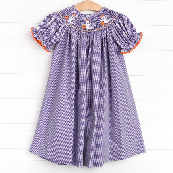 Boo-tiful Smocked Dress, Purple