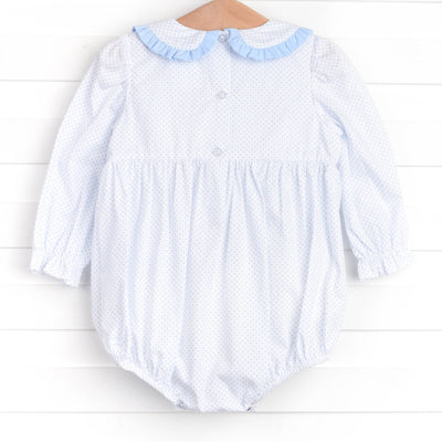 Happy Harvest Smocked Bubble, Blue