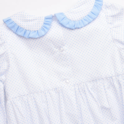 Happy Harvest Smocked Bubble, Blue