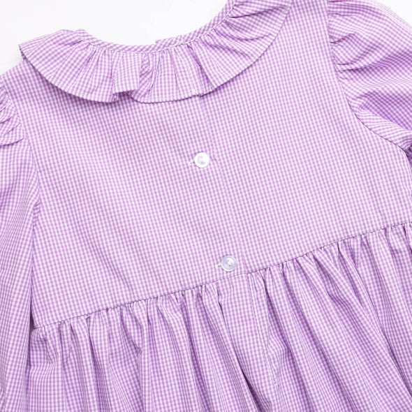Happy Haunting Smocked Dress, Purple