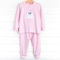 Ghoul Friend Applique Soft Set, Pink Stripe