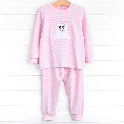 Ghoul Friend Applique Soft Set, Pink Stripe