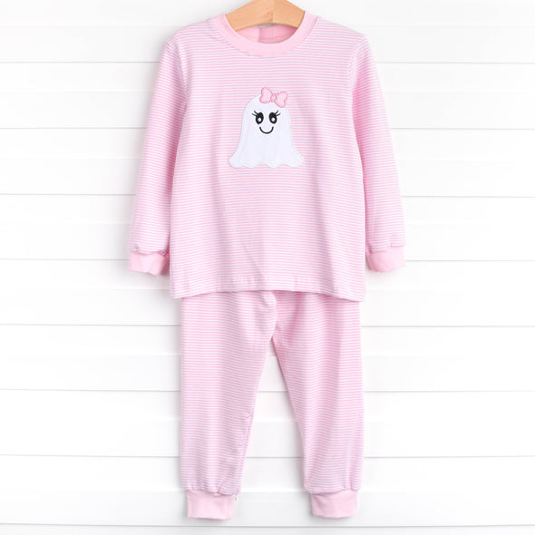 Ghoul Friend Applique Soft Set, Pink Stripe