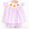 Happy Halloween Smocked Bloomer Set, Pink