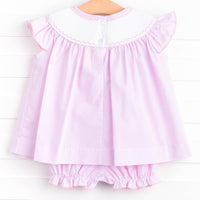 Happy Halloween Smocked Bloomer Set, Pink