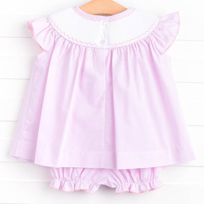 Happy Halloween Smocked Bloomer Set, Pink