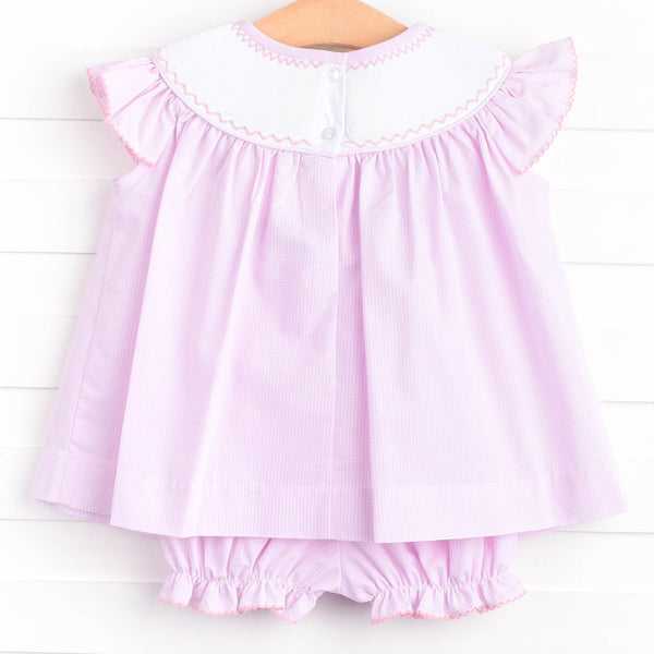 Happy Halloween Smocked Bloomer Set, Pink