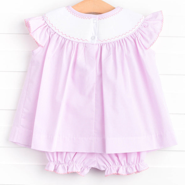 Happy Halloween Smocked Bloomer Set, Pink