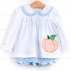 Pick of the Patch Applique Bloomer Set, Blue