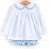 Pick of the Patch Applique Bloomer Set, Blue