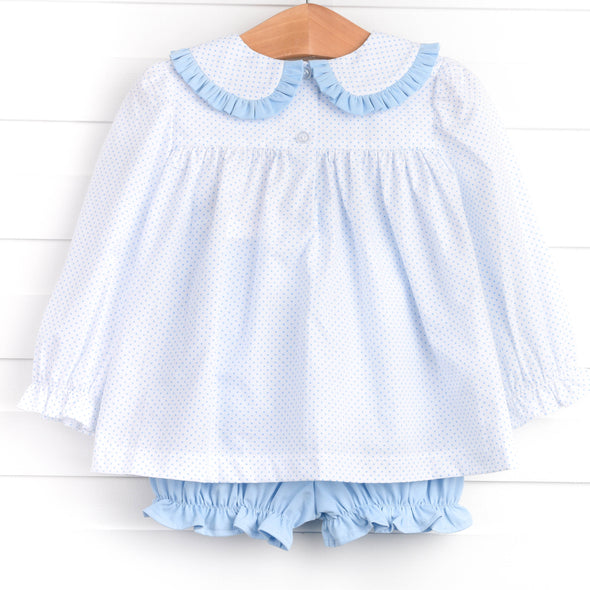 Pick of the Patch Applique Bloomer Set, Blue